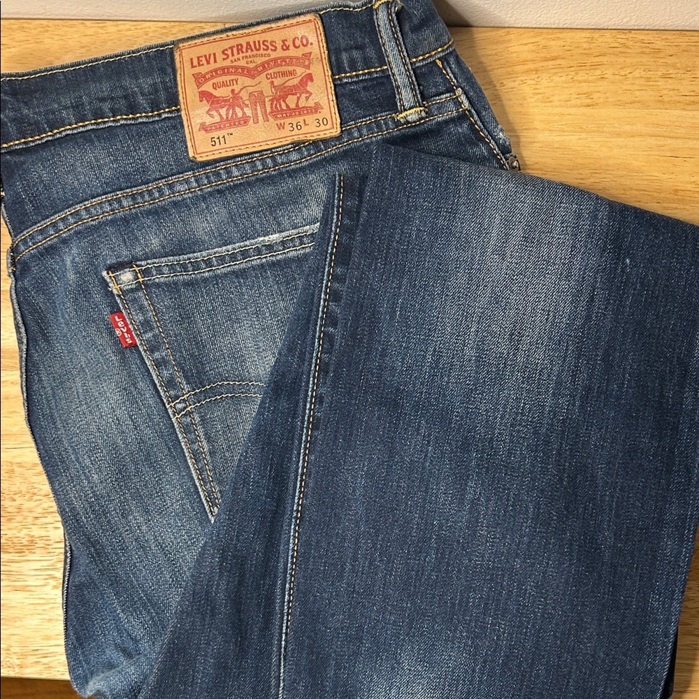 Levi's Slim Fit Dark Blue Jeans